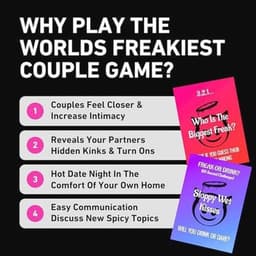 Freak Or Drink - Het meest freakiest koppel drinkspel, perfect voor date-avonden, verjaardagen en jubilea - Laten we dronken, wild en freaky worden! | Valentijnscadeaus voor hem/haar | Paar geschenken — thumbnail 2