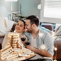 Ondeugend Torenspel voor Koppels - Spannend Houten Blokken Spel voor Date Night — thumbnail 3