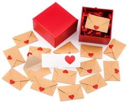 Romantische Liefdesbriefjes en Lege Kaartjes met Mini Enveloppen voor Cadeau