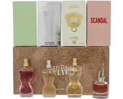 Vrouwen Miniatuur Geuren Set 4 Stuks - La Belle, Scandal, Classique, Divine