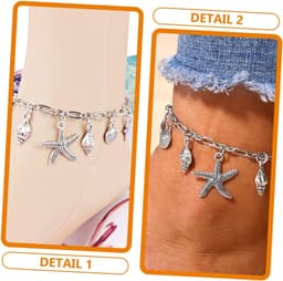 Enkelbandje Met Schelpen - Voetketting Armband - Zomerse Feestjes - Elegante Stijl - 27 cm - Gekleurd — thumbnail 5