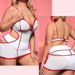 Dailygoods- Lingerie Sexy Verpleegster Kostuum - Cosplay Outfit - Speelse Body - 4 Stijlen - Zacht Materiaal - Eenheidsmaat — thumbnail 4