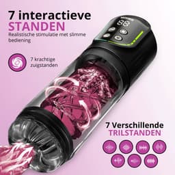 Desiredrops® Venom Pulse - masturbator voor mannen electrisch – Automatische Masturbator voor Mannen – Blowjob Simulator – verschillende intensiteiten – Luxe Sex Toy - masturbator voor man – masturbator voor mannen blowjob - Discreet — thumbnail 4