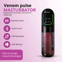 Desiredrops® Venom Pulse - masturbator voor mannen electrisch – Automatische Masturbator voor Mannen – Blowjob Simulator – verschillende intensiteiten – Luxe Sex Toy - masturbator voor man – masturbator voor mannen blowjob - Discreet — thumbnail 3