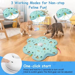 Interactief kattenspeelgoed met veermechanisme muis+vlinder — thumbnail 4