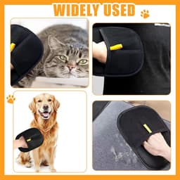 Elektrostatische handschoenen, 2-delige dubbelzijdige grooming handschoenen, magnetische vachthandschoen voor kattenharen en hondenharen — thumbnail 5