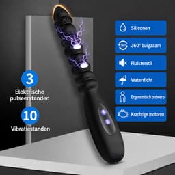 Schok Vibrator - E Stim - Buttplug - Elektrische Stimulatie - Anaal - Tril — thumbnail 2