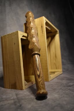 Batty Wengé - Spanking - Seks paddle – Bondage – Sm bat – Afrikaans Wengé hout - Paddle - SM - Impact play- Deep Massage Stick - Wellness — thumbnail 2