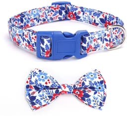 Dailygoods- Vlinderdas Zacht - Verstelbare Kraag - Afneembaar - Geschikt voor Honden - Maat S/M/L - Breedte 1,5/2/2,5 cm - Halsband — thumbnail 1