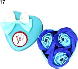 Zeep Bloem Geschenkdoos - Romantisch Boeket - Cadeau Geven - Goede Geur - 3 Bloemen - Roze — thumbnail 4