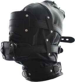 Lzwintrading – SM Bondage - BDSM - Bondage Mask - Zwart PU Leren Bondage masker met Dildo Gag & oogbedekking - Sex Toys voor Vrouwen Koppels - Seksspeeltjes — thumbnail 4