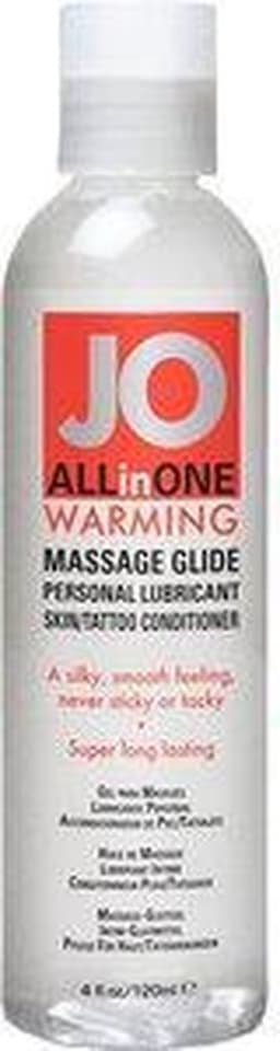System JO - Verwarmende All-in-One Massage Glijmiddel Op Siliconenbasis - 1 — thumbnail 2