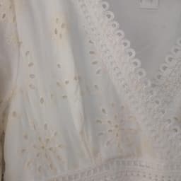 Boho Chic Bruidsjurk Kant V-Hals Korte Mouwen Patchwork Wit Elegante Trouwjurk Dames — thumbnail 3