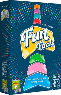 Asmodee - FUN FACTS - Eenvoudig en leuk sfeerspel - Gezelschapsspel voor familie en kinderen vanaf 8 jaar - Crazy Rires gegarandeerd - Leer jezelf kennen - 4 tot 8 spelers - 30 minuten - In het Frans — thumbnail 1