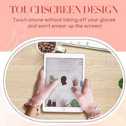 Katoenen Handschoenen voor Eczeem met Touchscreen Vingers - Hydraterende Handverzorging voor Droge Huiden — thumbnail 2