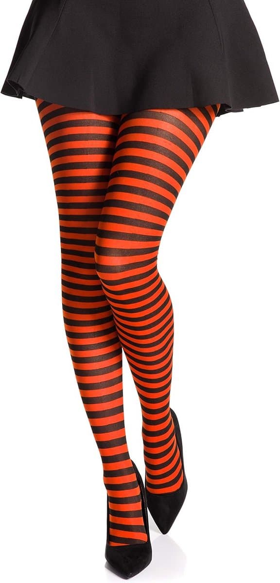 40 Denier Gestreepte Panty voor Dames, Maten S-L, 8 Kleuren, Materiaal: Romartex — afbeelding 1