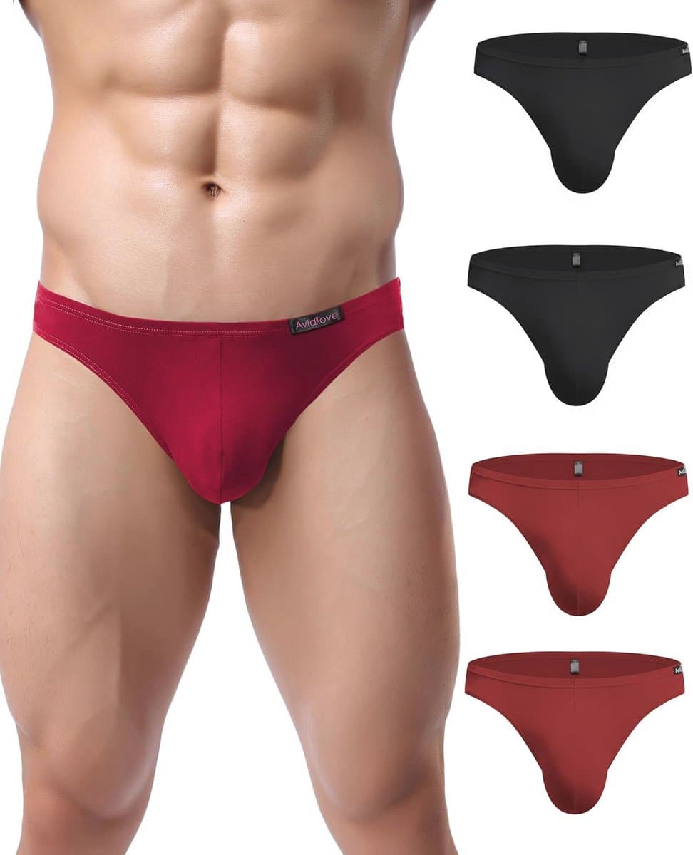 Heren ondergoed set van 4 slips van micro modal - zijdezacht en comfortabel — afbeelding 1