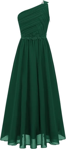 Elegante Meisjes Jurk Lang Bloemenmeisje Bruiloft Chiffon Feest Jurk voor Gala en Examens — thumbnail 5