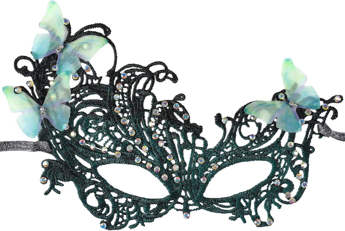 Luxe Steampunk Masker met Kant voor Heren en Dames - Vintage Carnaval & Feest Accessoire — afbeelding 1
