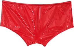 Glanzende Heren Boxershorts Lak Look Strakke Korte Broek — thumbnail 5