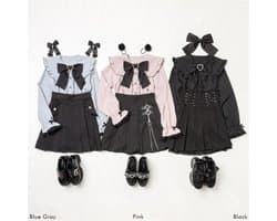 Dames Blouse met Kant en Mesh - Gothic Lolita Stijl Shirt met Lange Mouwen