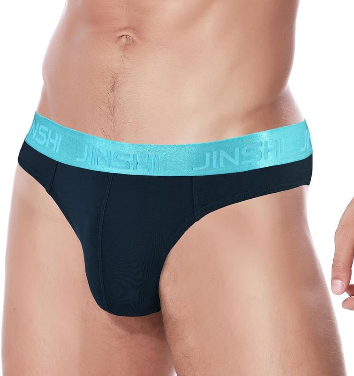 Sexy Tanga Herenslips met Grote Zak - Comfortabele Stretch Hipster String voor Mannen — afbeelding 1