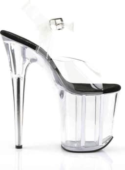 Pleaser - FLAMINGO-808 Sandaal met enkelband, Paaldans schoenen - Paaldans schoenen - 38 Shoes - Zwart — thumbnail 5