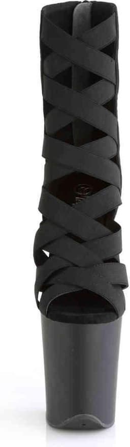 Pleaser - FLAMINGO-800-24 Plateau Laarzen, Paaldans schoenen - Paaldans schoenen - 37 Shoes - Zwart — thumbnail 2