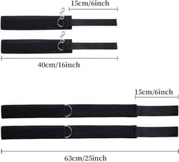 DYNA®Benenspreider bdsm - Seksspeeltjes voor Koppel – Erotiek Toys - Sex Sling – Love Swing – Zwart - 16cm x 10cm x 6cm — thumbnail 2