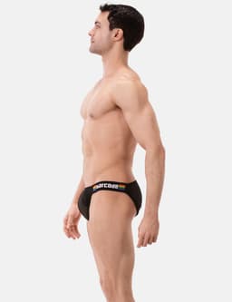 Barcode Berlin Pride Brief Regiro Black - MAAT L - Erotisch Heren Ondergoed - Slip voor Man - Sexy mannen Slip — thumbnail 2