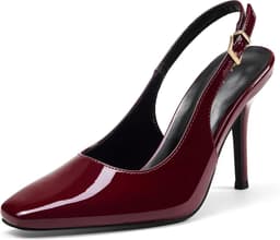 Elegante Slingback Pumps met Vierkante Neus en 8,5 cm Hakken — thumbnail 1