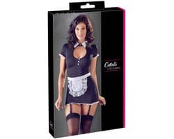 Cottelli Collection Sexy Dienstmeisje Kostuum Met Jarretels