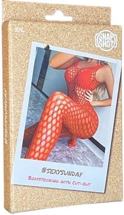 Snapshot - #sexysunday - Catsuit - Bodystocking - One Size - Rood — thumbnail 3