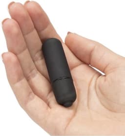Okado Mini Bullet Vibrator Zwart – Pocketformaat Mini Vibrator – Waterdicht – Stil – 1 Stand – Inclusief Batterijen – Handzaam voor Onderweg — thumbnail 1