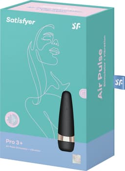 Satisfyer Pro 3 Plus Vibration, drukgolven en vibratie, 2 gescheiden motoren, accutechnologie, waterdicht — thumbnail 2