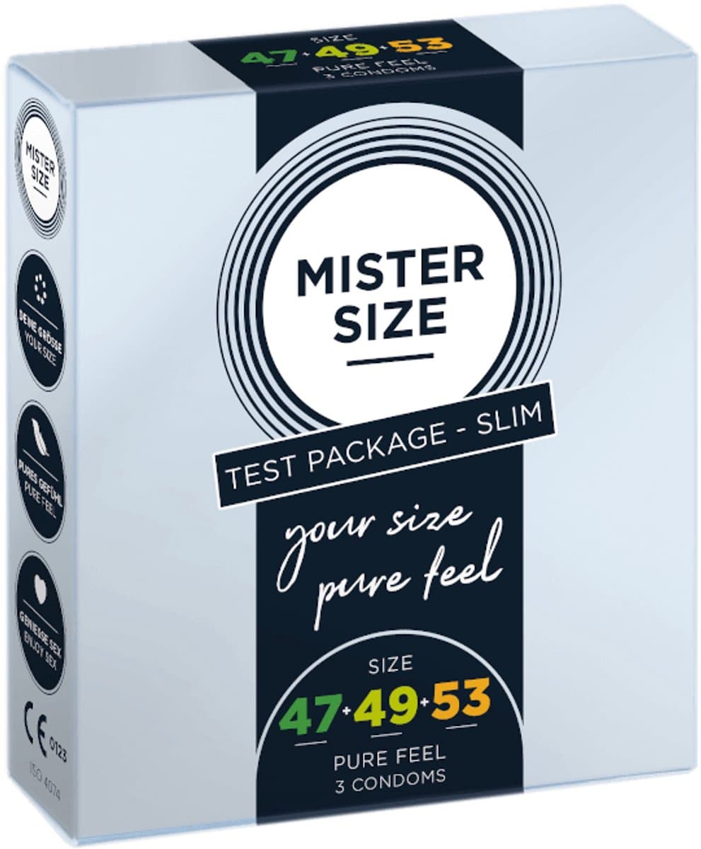 MISTER SIZE Test Box - Condooms - Maattestset 47/49/53 mm - Meerdere maten - Perfecte pasvorm — afbeelding 1