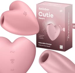 Satisfyer 'Cutie Heart', 8 cm, drukgolven en vibratie, speels design — thumbnail 14