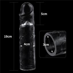LoveToy - Flawless - Transparante Penis Sleeve - 19 cm — thumbnail 3