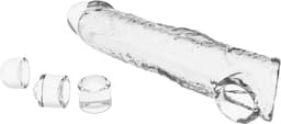 Pretty Love - Verlengende Penis Sleeve - 26 cm - Transparant — thumbnail 8