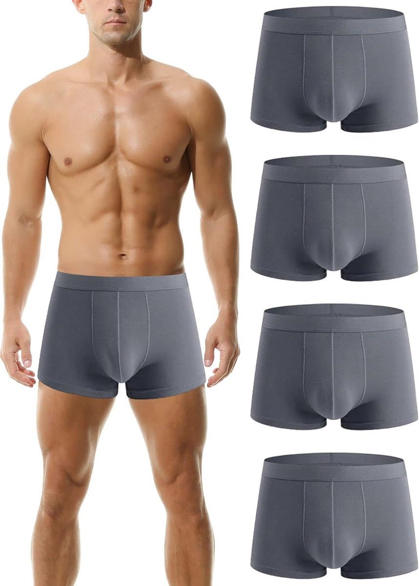 Set van 4 Heren Slips Comfortabel Ondergoed Super Zacht Ademend — afbeelding 1