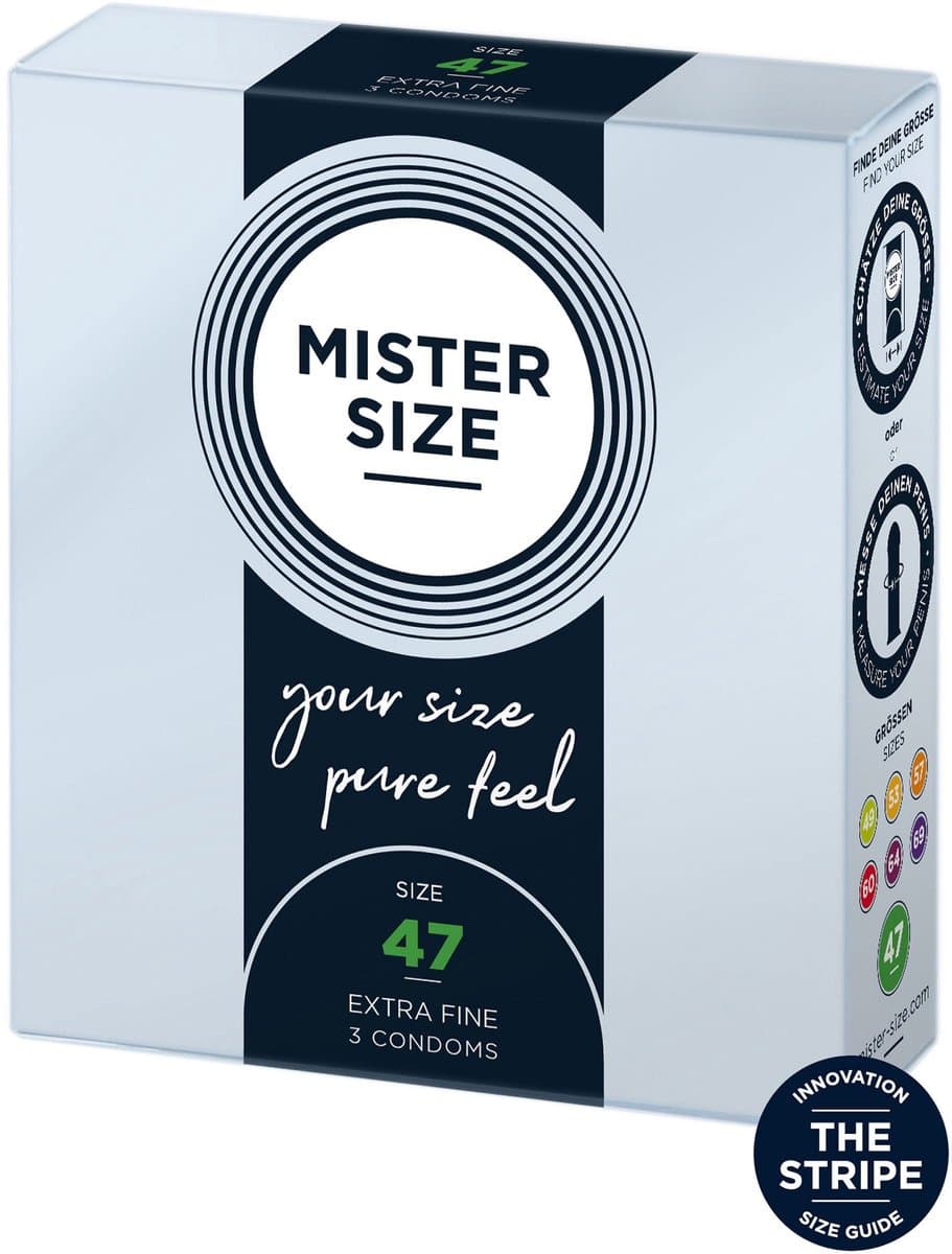 MISTER SIZE 47 Ultra Dunne XS condooms (3 pack) — afbeelding 1
