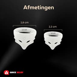 Quick Relief Frenulum Teaser™ - Eikel Sleeve - Set van 4 eikel sleeves - Voorhuid corrector - Eikelring - Klaarkomen uitstellen — thumbnail 2