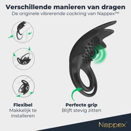Cockring Vibrerend - Nappex™ Manu Vibrerende Penisring met Afstandsbediening [Discreet Verzonden] - Siliconen Cockringen - Sex Toys voor Koppels - Vibrators voor Mannen en Vrouwen - Zelf Aftrekken - Kamasutra - Erotiek — thumbnail 2