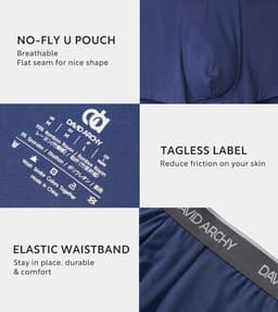 Herenslip Bamboe - Ademende Onderbroek - Dagelijks Comfort - Ruime Pouch Ontwerp - 4 Pack — thumbnail 4
