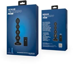 Nexus Tornado Anaal Plug Large - Roterend en Vibrerend - Geribbelde Schacht - 27 Combinaties - 3 Rotatiestanden - 6 Stimulatiemodi - IPX7 Waterdicht - 100% Siliconen - USB-oplaadbaar - Draadloze Afstandsbediening - 1 Uur Gebruikstijd — thumbnail 2