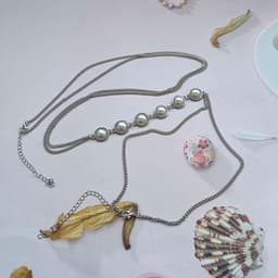 Luxe Parel Body Chain voor Bikini en Lingerie - Verstelbaar Kralen Harnas voor Dames — thumbnail 2