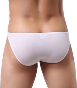Heren Tanga Slip Ademend Zijdeachtig Ondergoed Effen Kleur — thumbnail 5