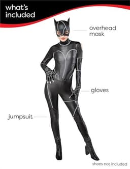 Deluxe Catwoman Kostuum voor Volwassenen met Handschoenen en Masker — thumbnail 3