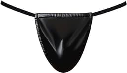 Male Power Sexy Wetlook G-String - Zwart - Maat One Size — thumbnail 2