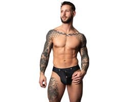 Male Power Sexy Snap Off Tanga - Zwart - Maat S/M